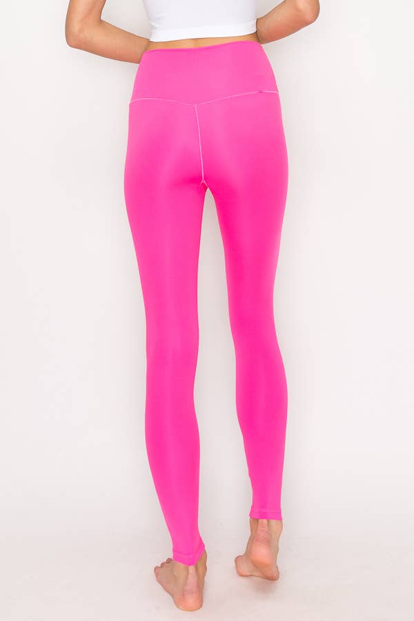 SOLID COLOR HIGH WAIST LEGGINGS