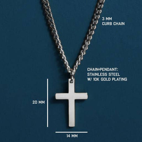 Waterproof Stainless Steel Cross For Men