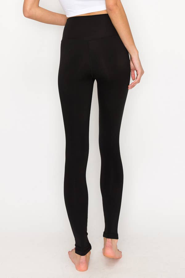 SOLID COLOR HIGH WAIST LEGGINGS