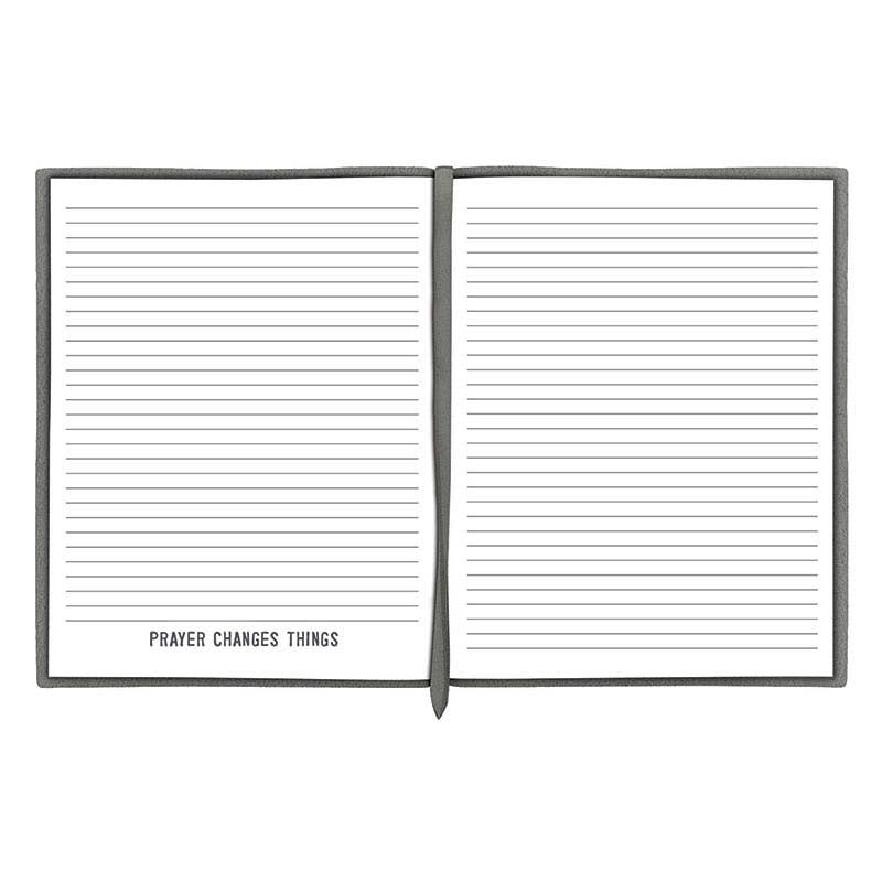 Face to Face Suede Journal - Be Still