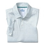 07405987 White Mini Golf Flag Polo