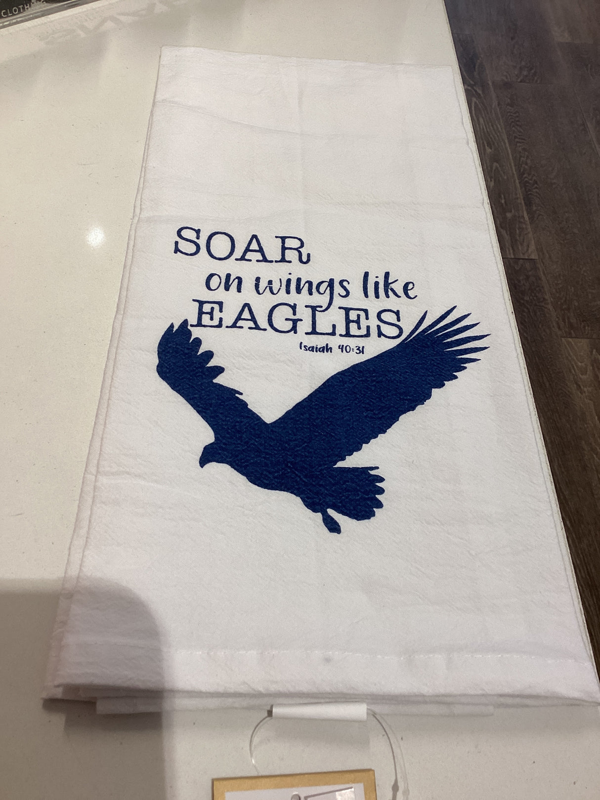 108724120 "Soar Like Eagles" Flour Sack Hand Towel