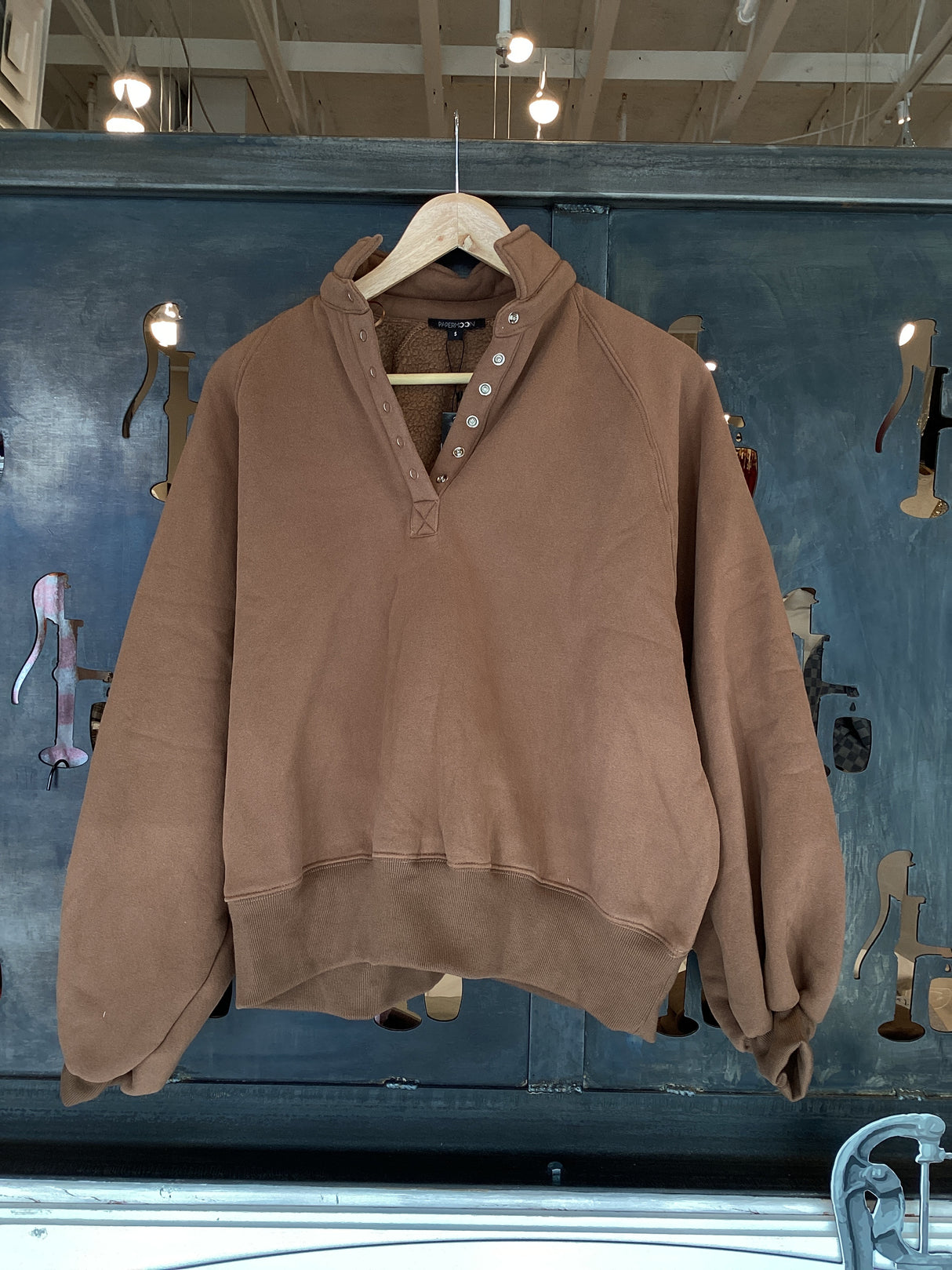 PT16060 Piper Snap Button Collared Sweater