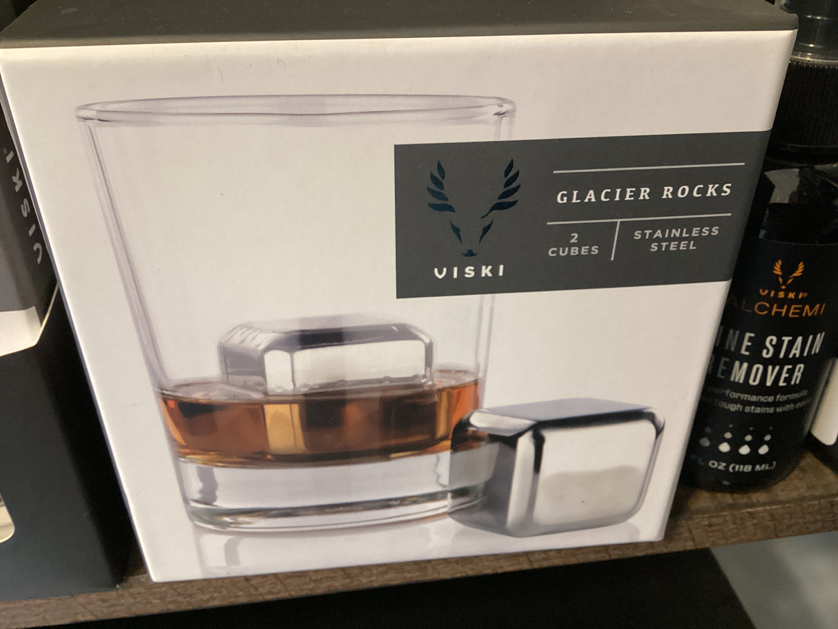 Glacier Rocks Large Stainless Steel Cubes by Viski
