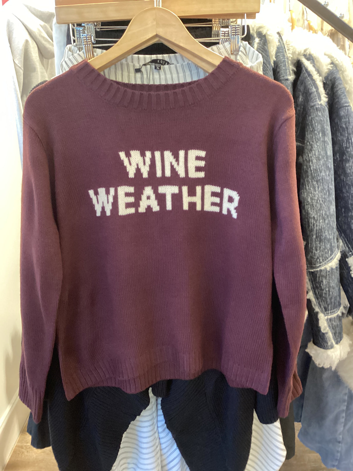CL-SW-661 Wine Weather Sweater