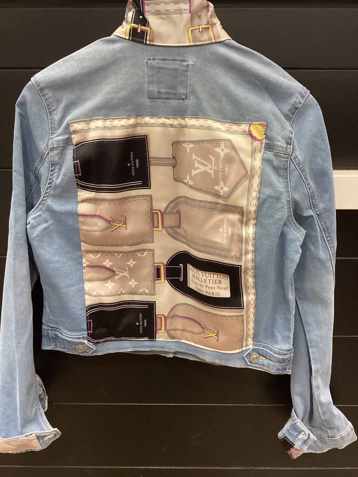UPCYCLED VINTAGE LV BLUE DENIM JACKET