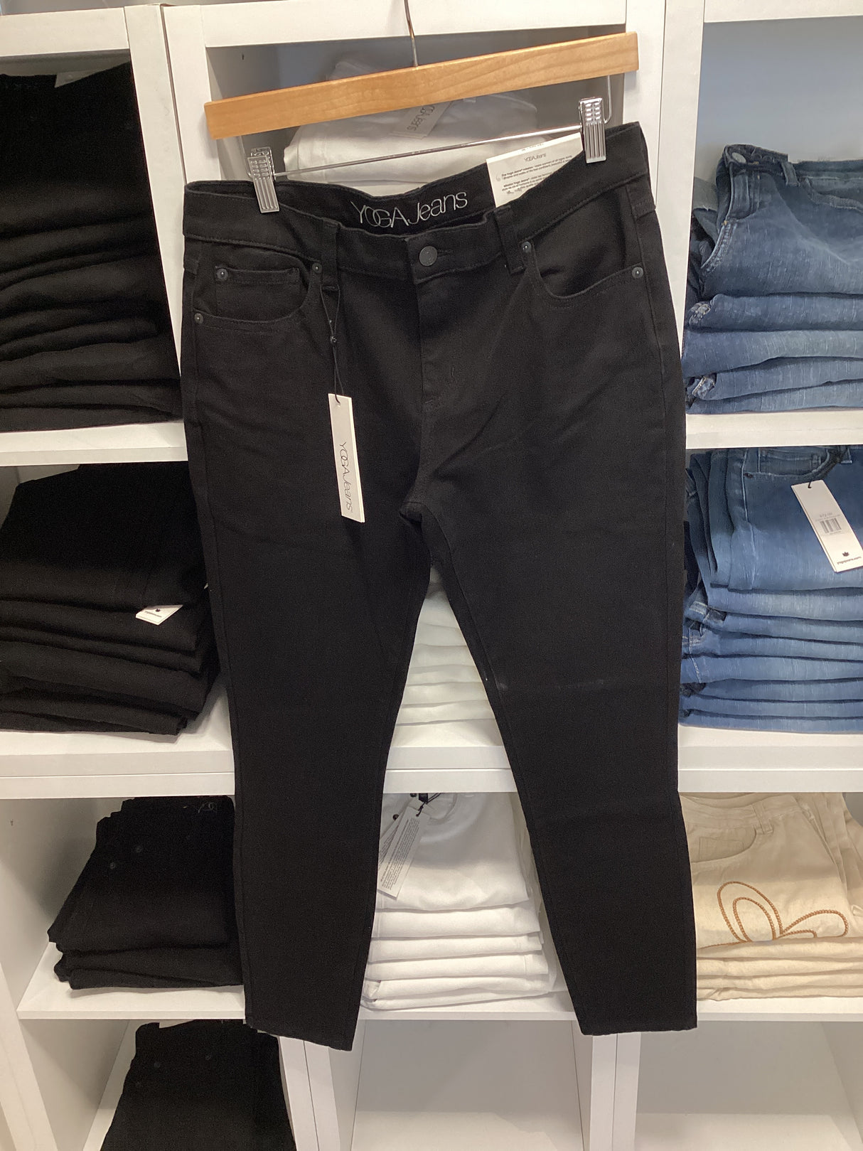 2006BK-R30.I-Black-All Yoga Jeans (Save 25% OFF)
