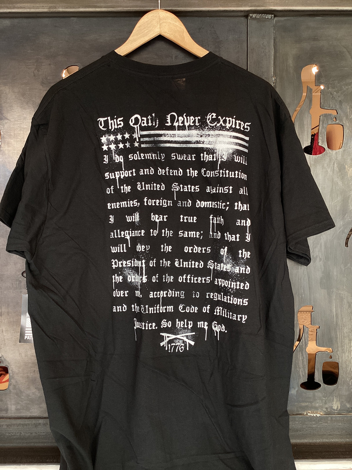 CV6767 Support and Defend S/S Tee-Black