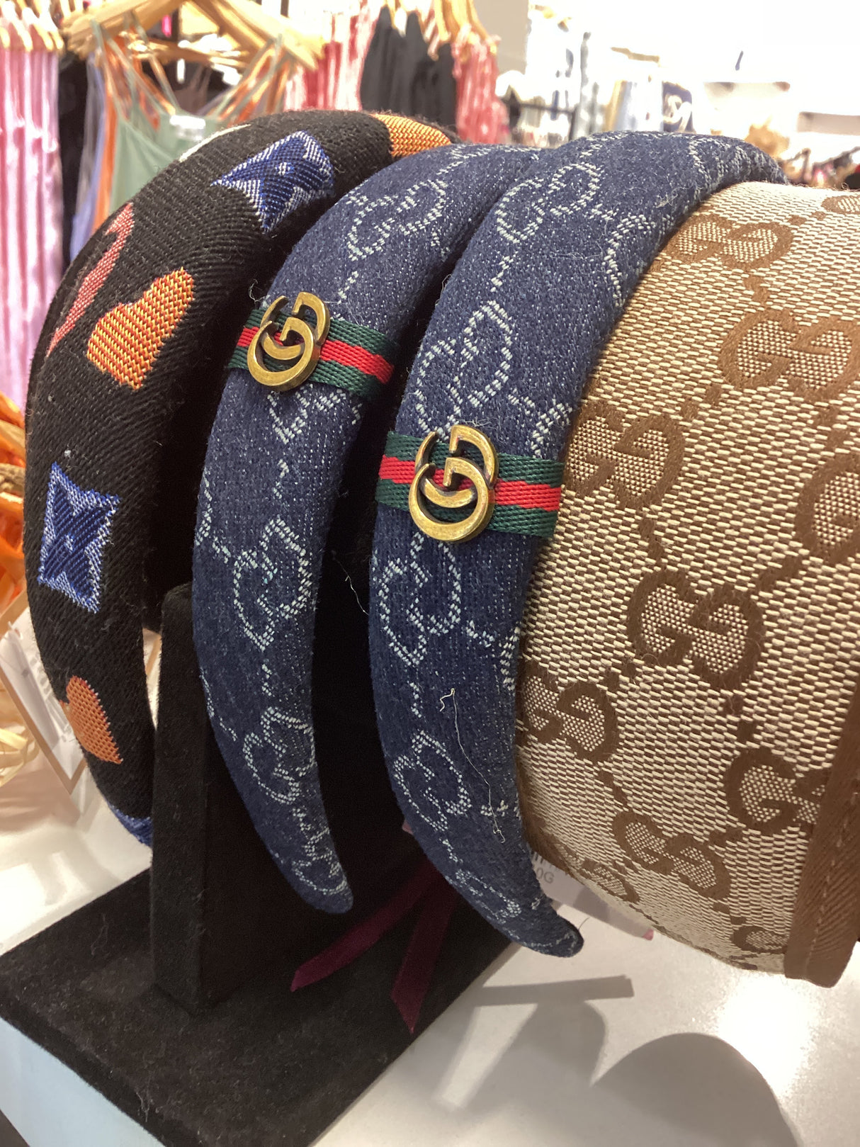 10G Headband Med Blue w/ accent Ribbon