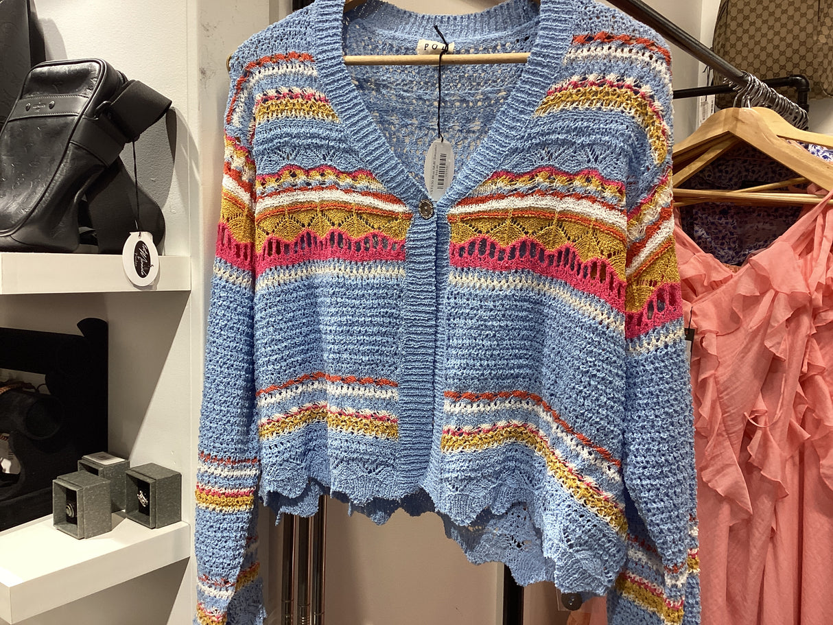 YST630 Blue Multi Sweater