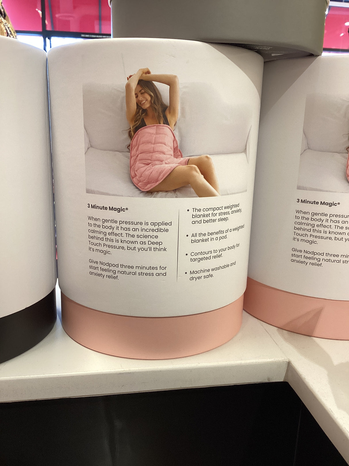 857465006289 THE WEIGHTED POD FOR YOUR  BODY - Blush Pink