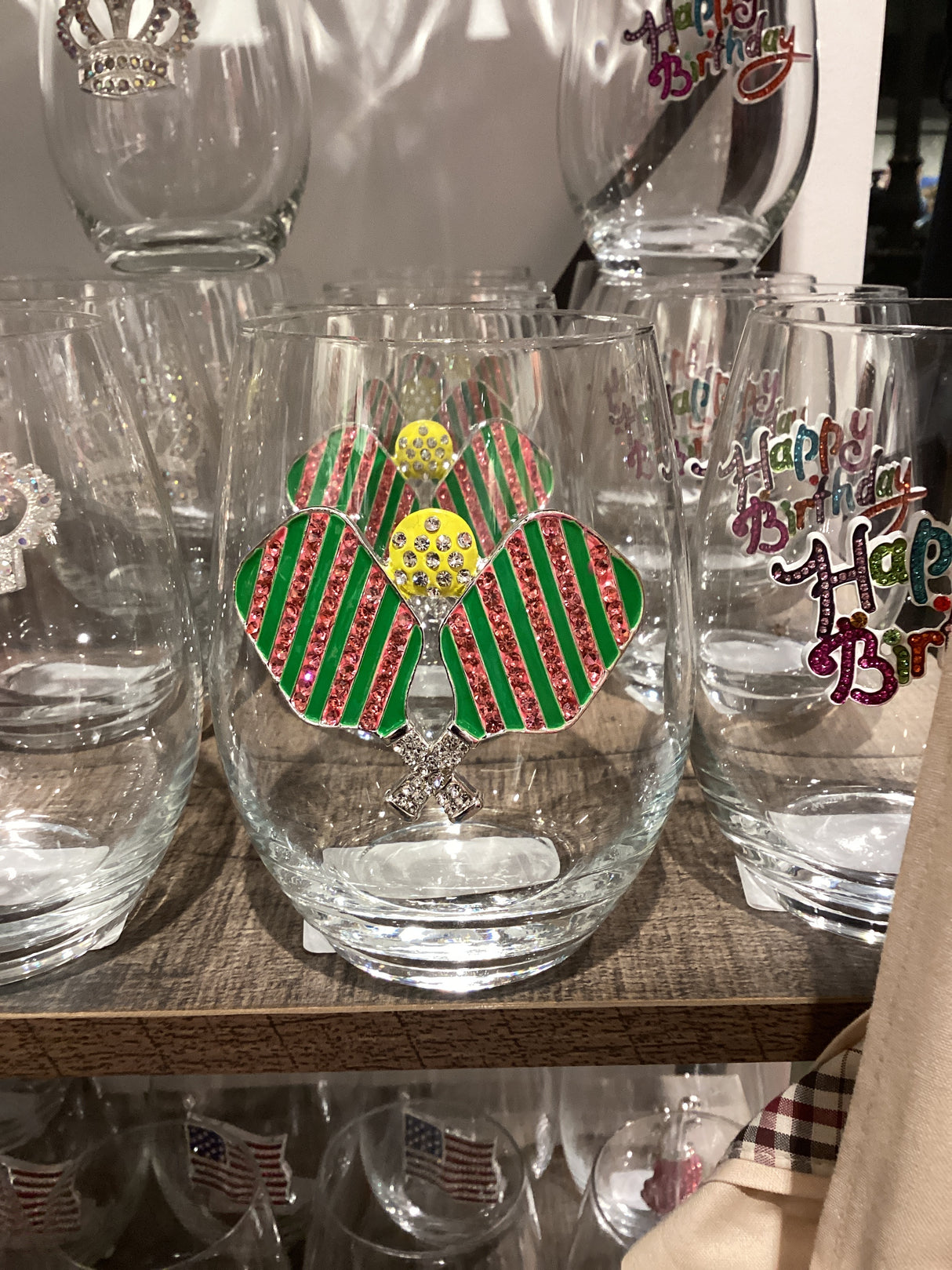 Pickleball w/ Paddles Stemless