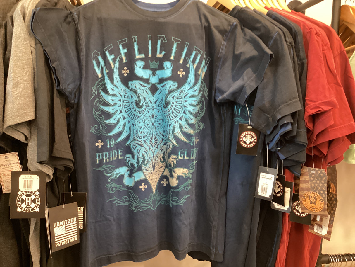 RESISTANCE S/S TEE NAVY by Affliction