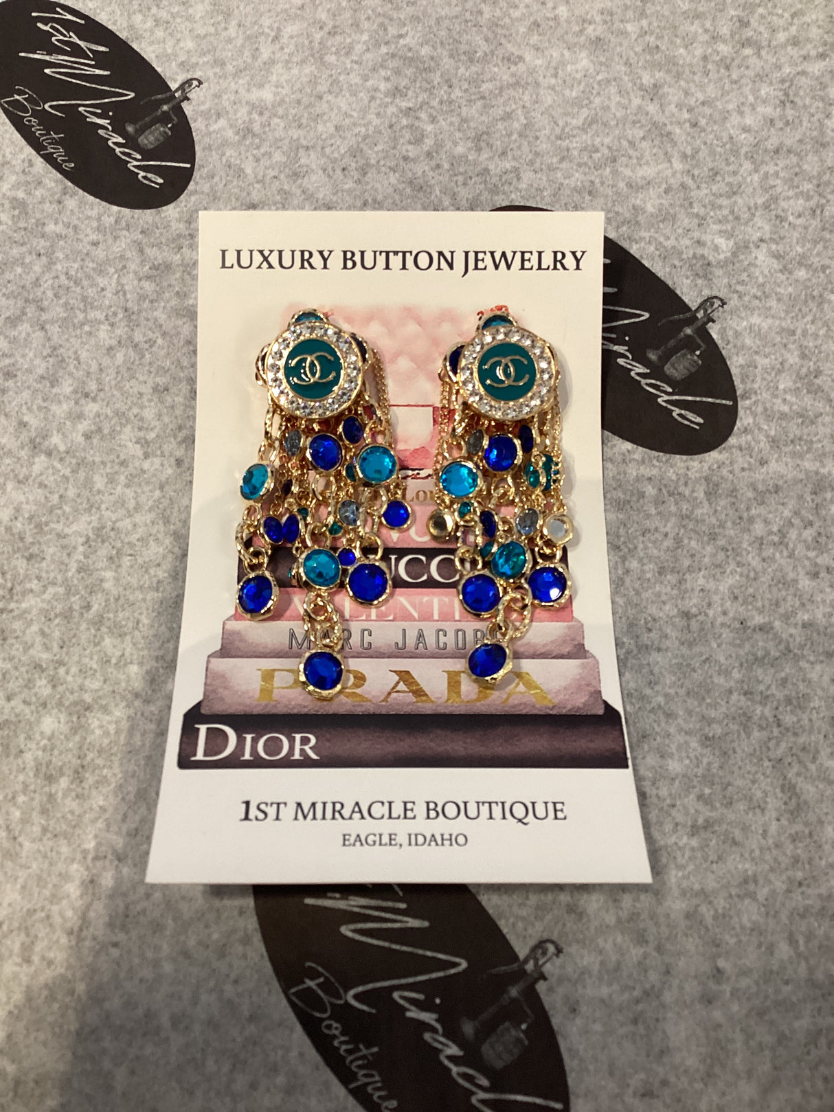 4E Earrings/Dangles Teal CC