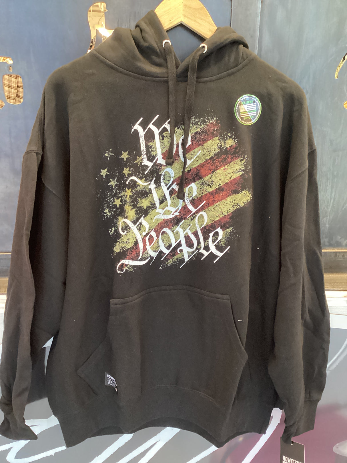 CV6004 Home of the Brave PO Hood-Black by Howitzer