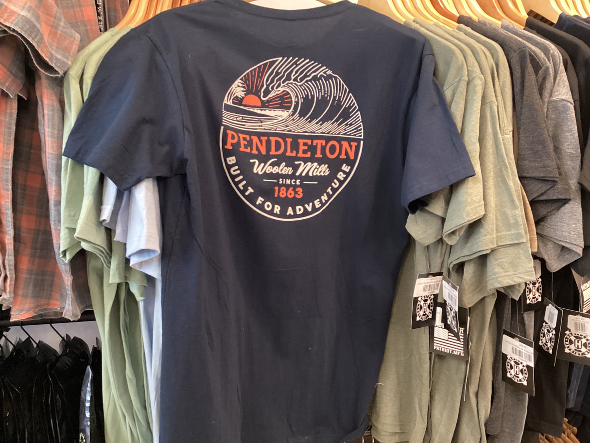 Adventure Wave Graphic Tee/ Midnight Navy/White