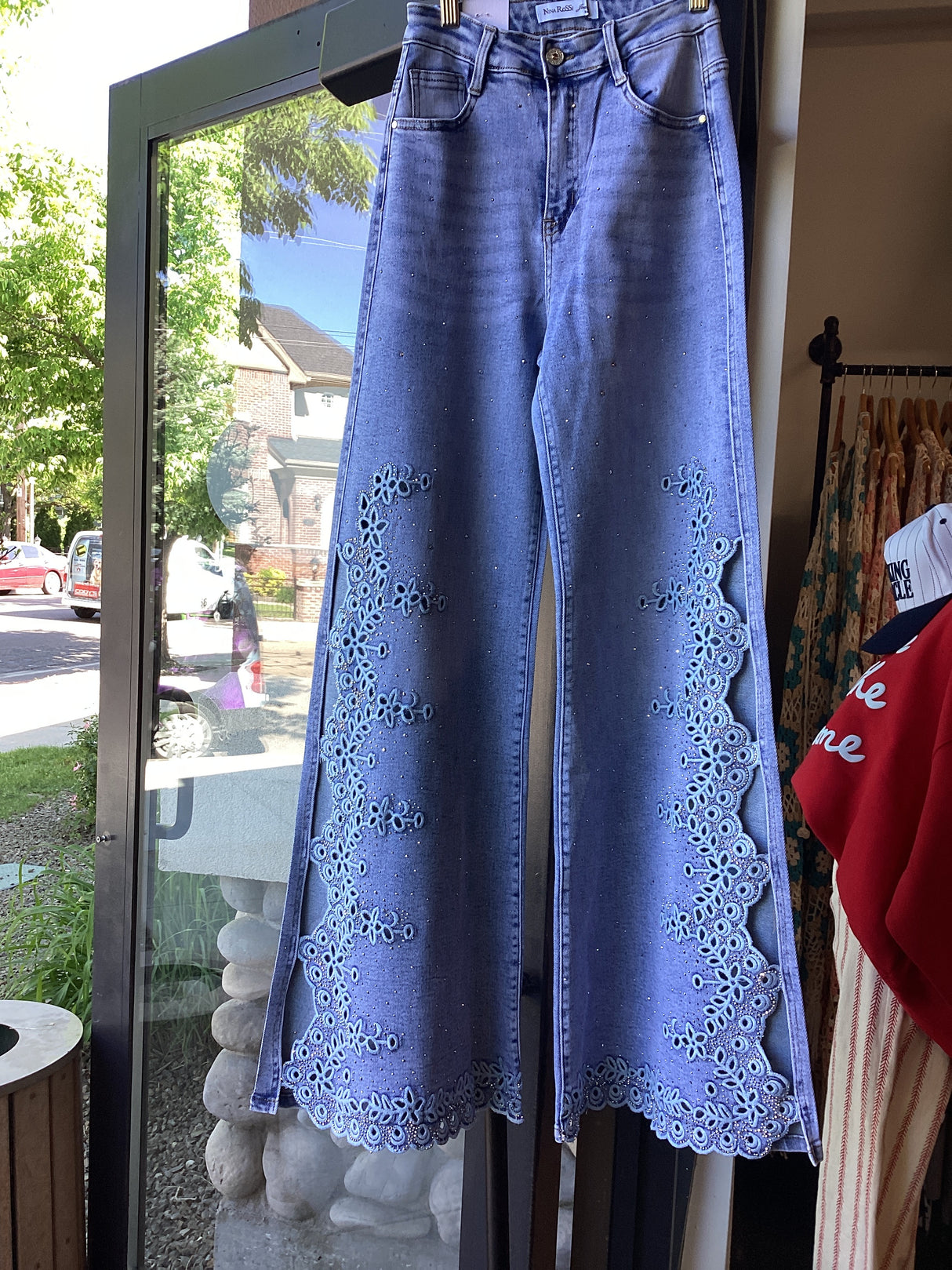 NR3873 Rhinestone Pants