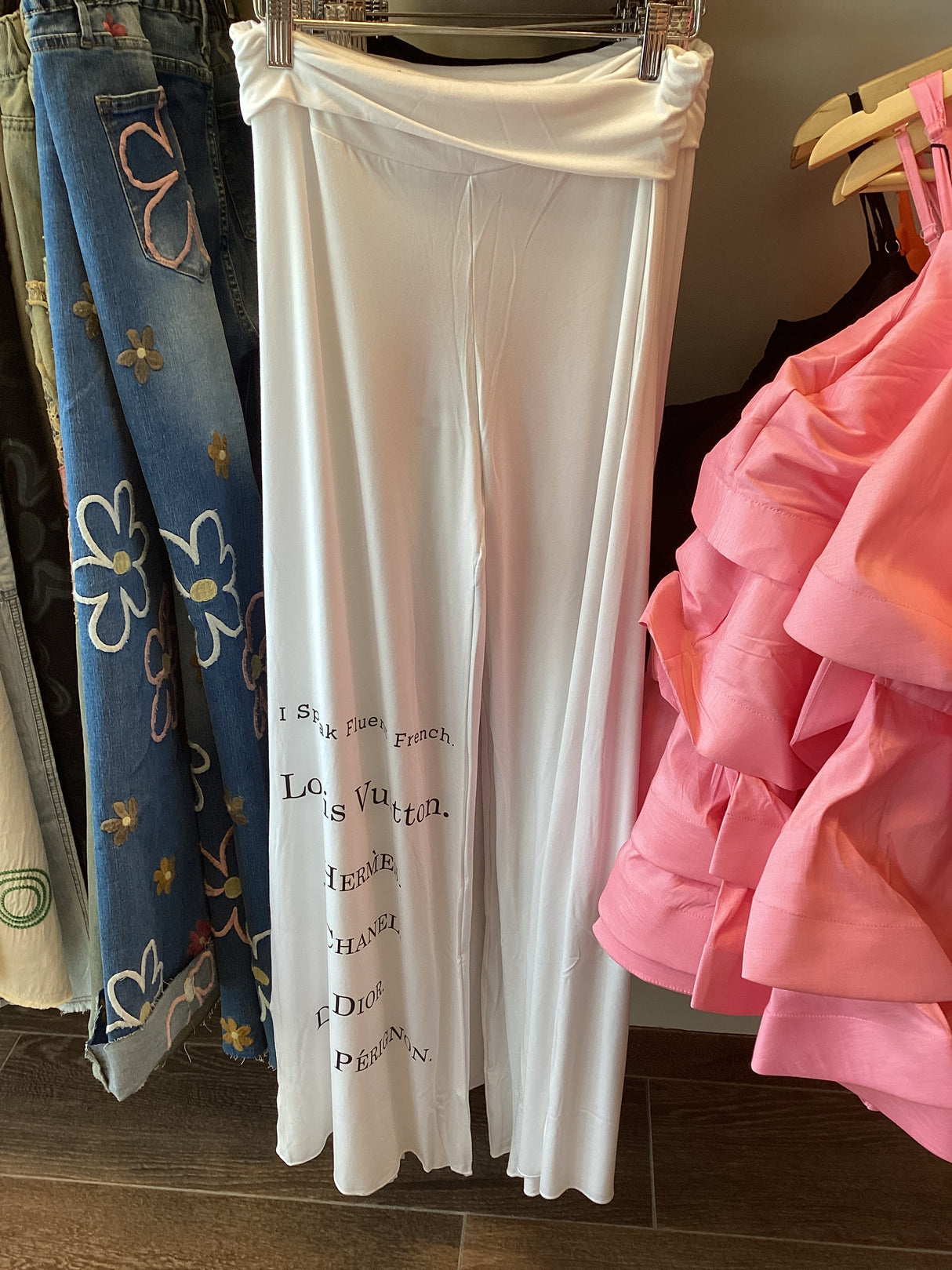 FRC-2727-WHT PALAZZO PANT