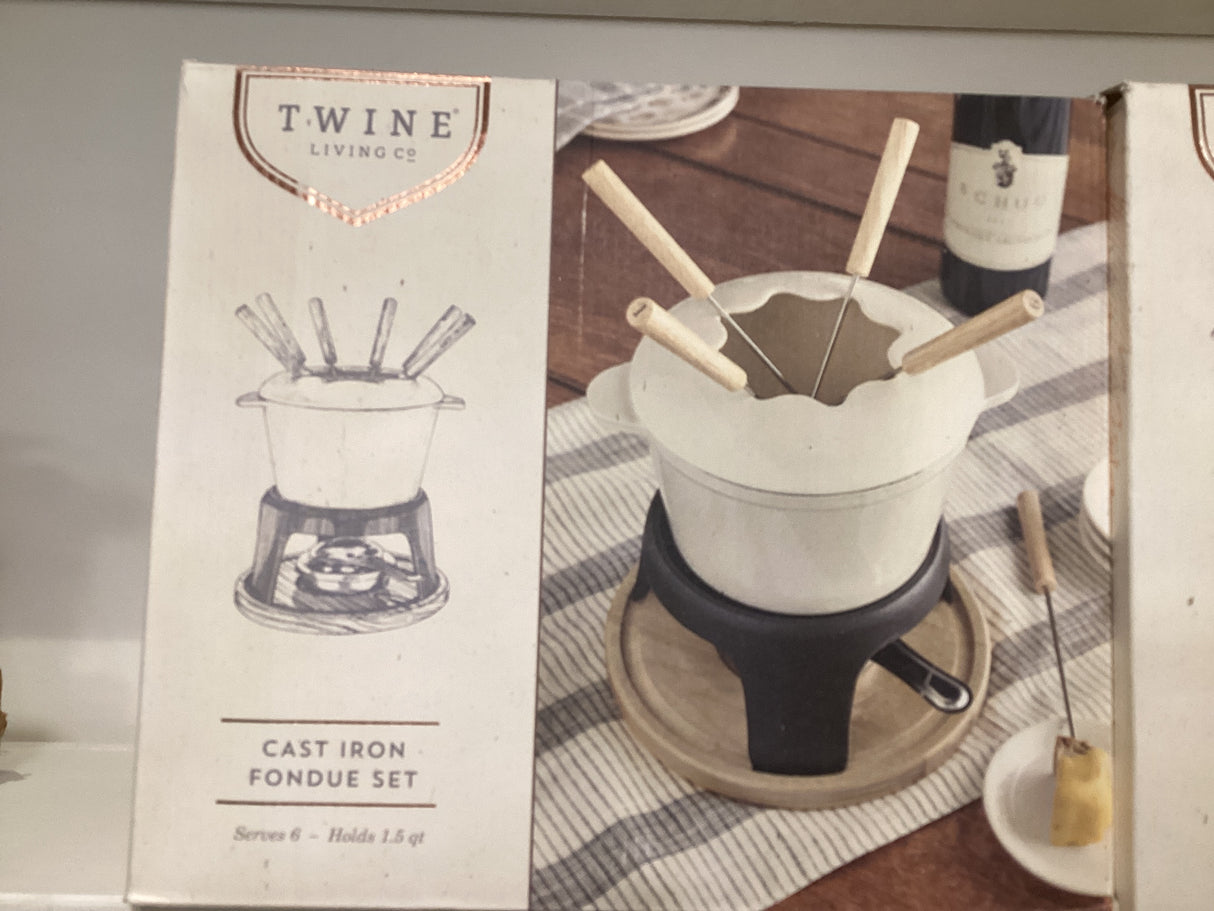 CAST IRON FONDUE SET BY TWINE LIVING