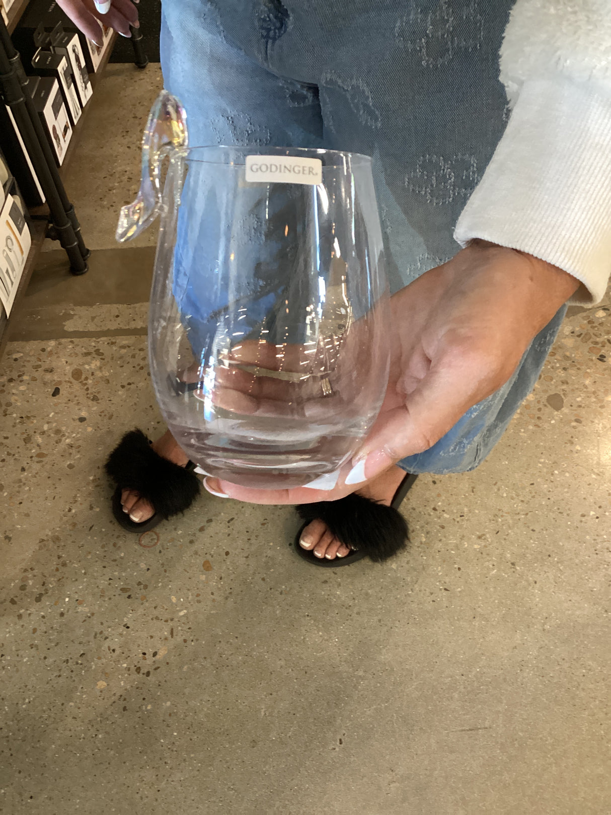 Stemless Heel Wineglass