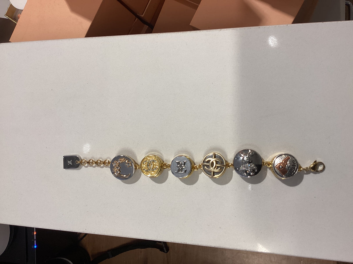 LV, ID 5 Button bracelet