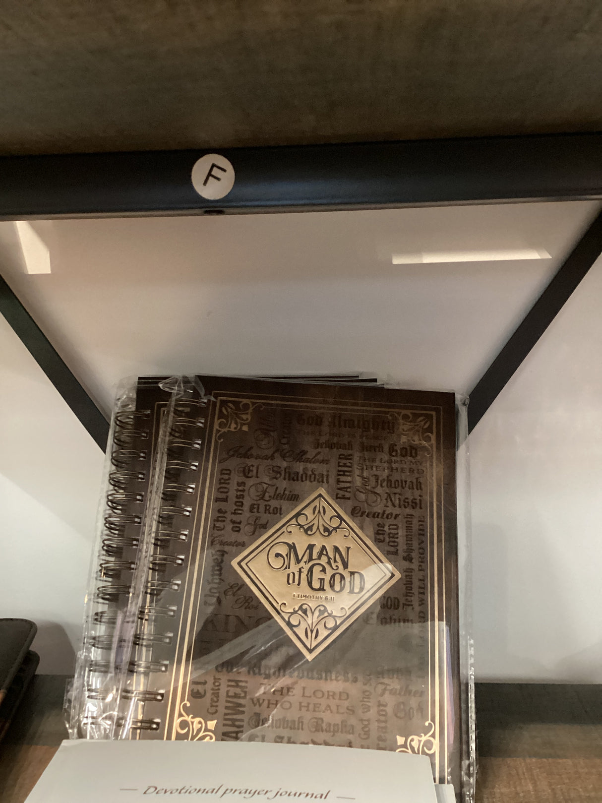 JLW091 Journal Wirebound Brown Man of God