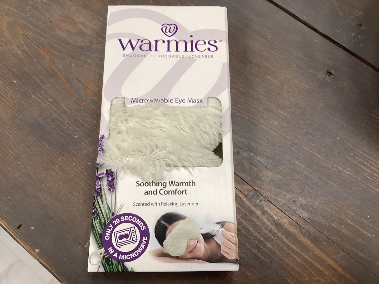 Cream Warmies Eye Mask