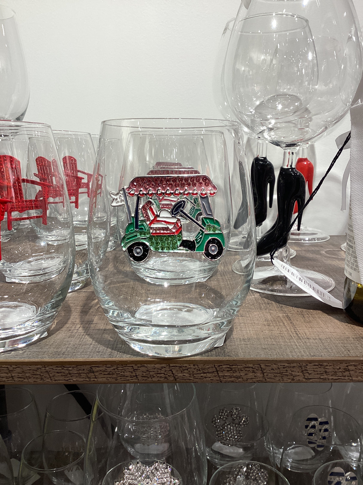 Golf Cart Stemless