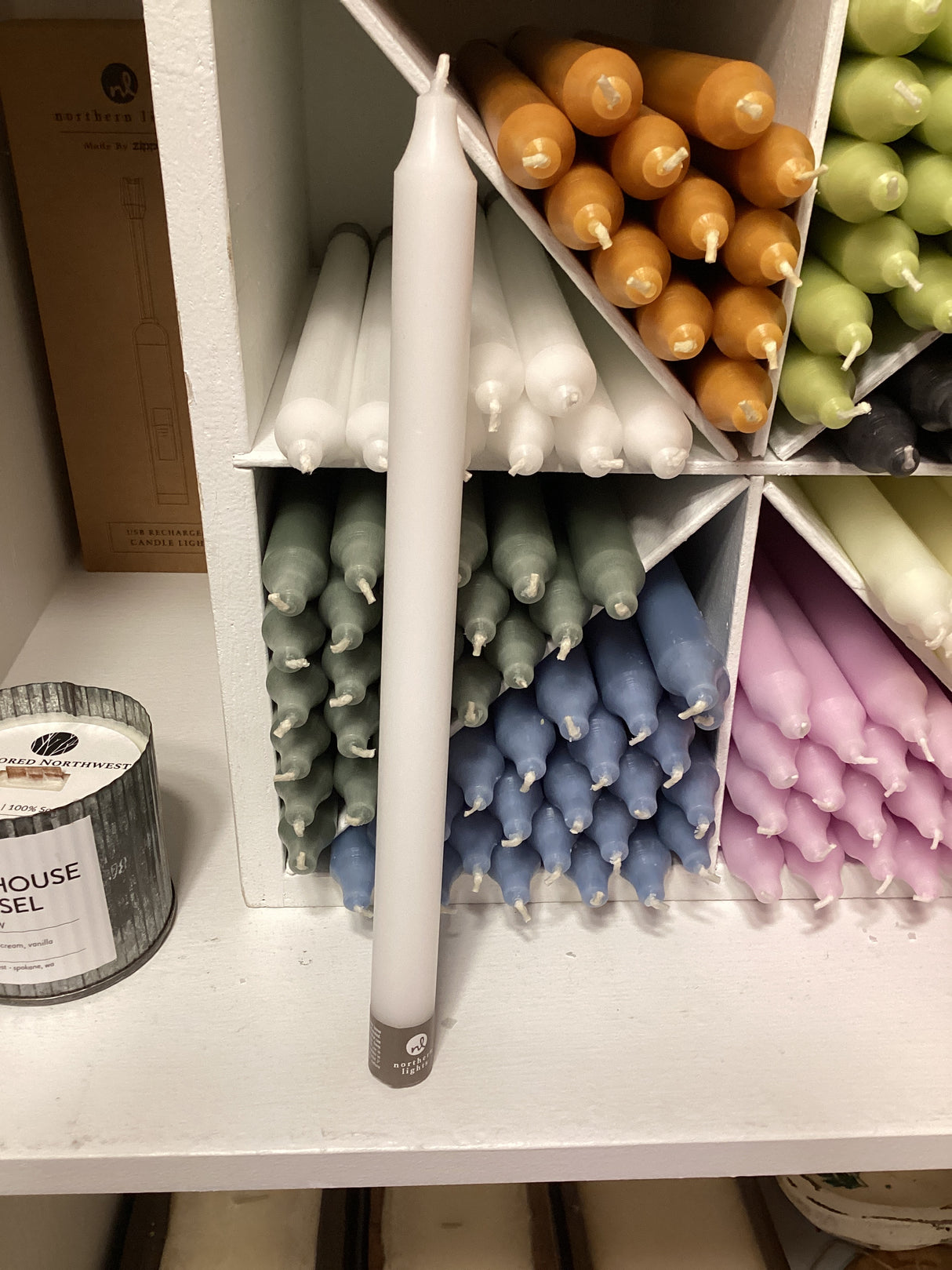 72784-Ivory 12" Tapers