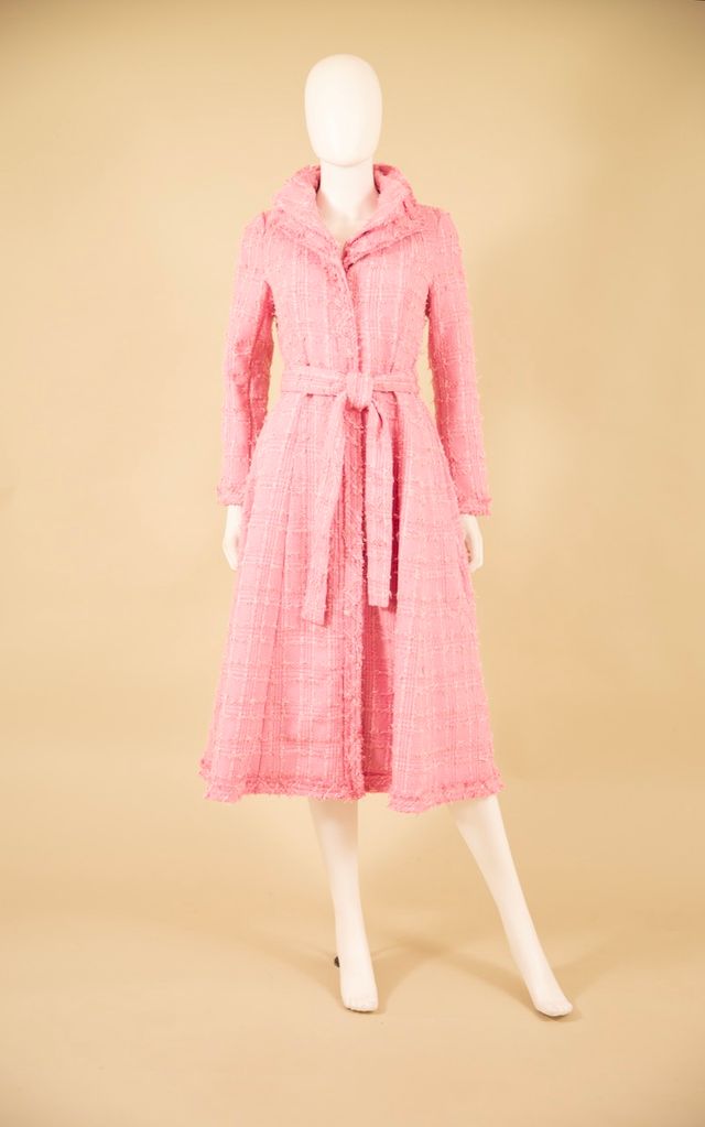 F25034 Jacquard Coat Dress