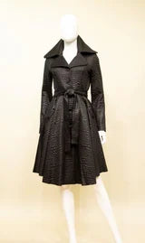 F22023 Knit A-Line Coat Dress
