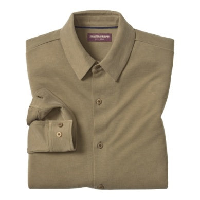 07407533 VINTAGE BIRDSEYE BUTTON-FRONT KNIT