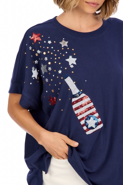 85100225NV 4TH OF JULY SPARKLE TOP