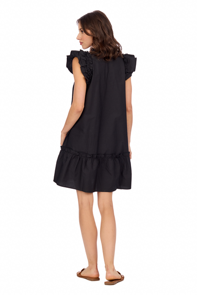 85000259BL RIGGS RUFFLE DRESS