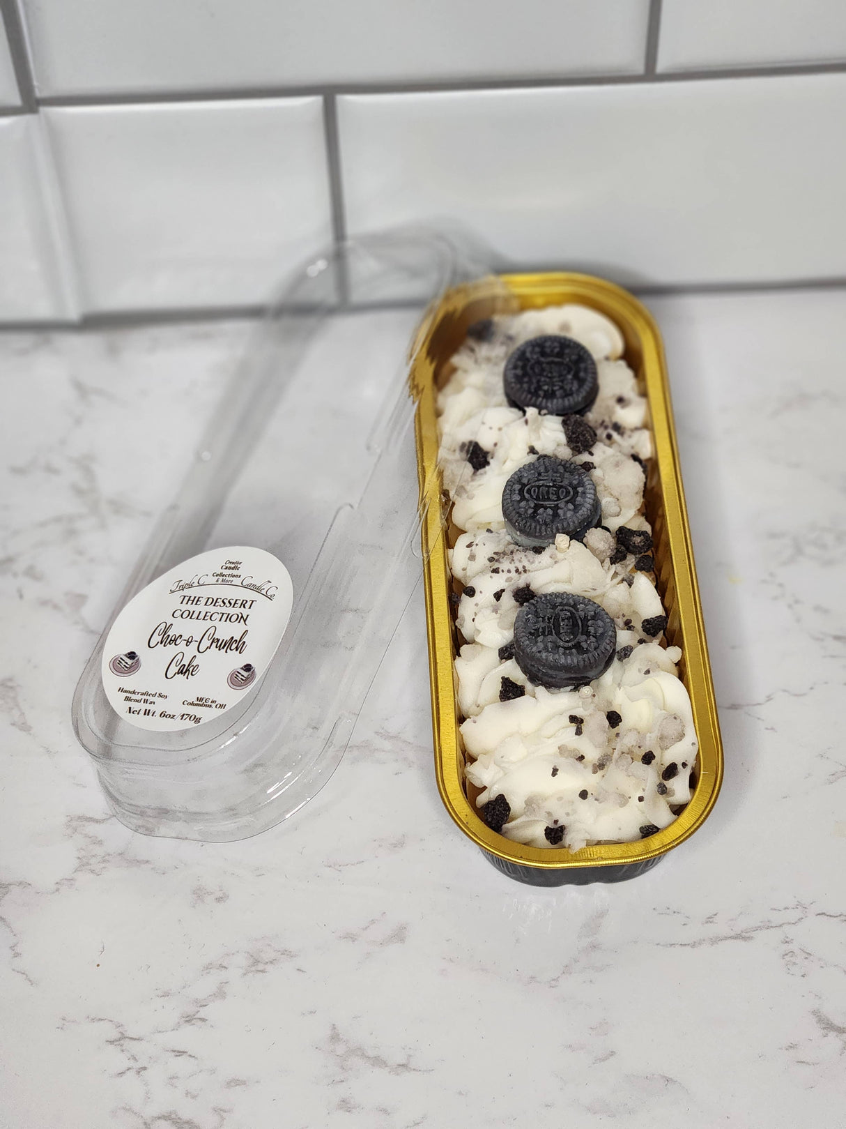 3 Wick Dessert Tin Cakes: Choc-O-Crunch Cake