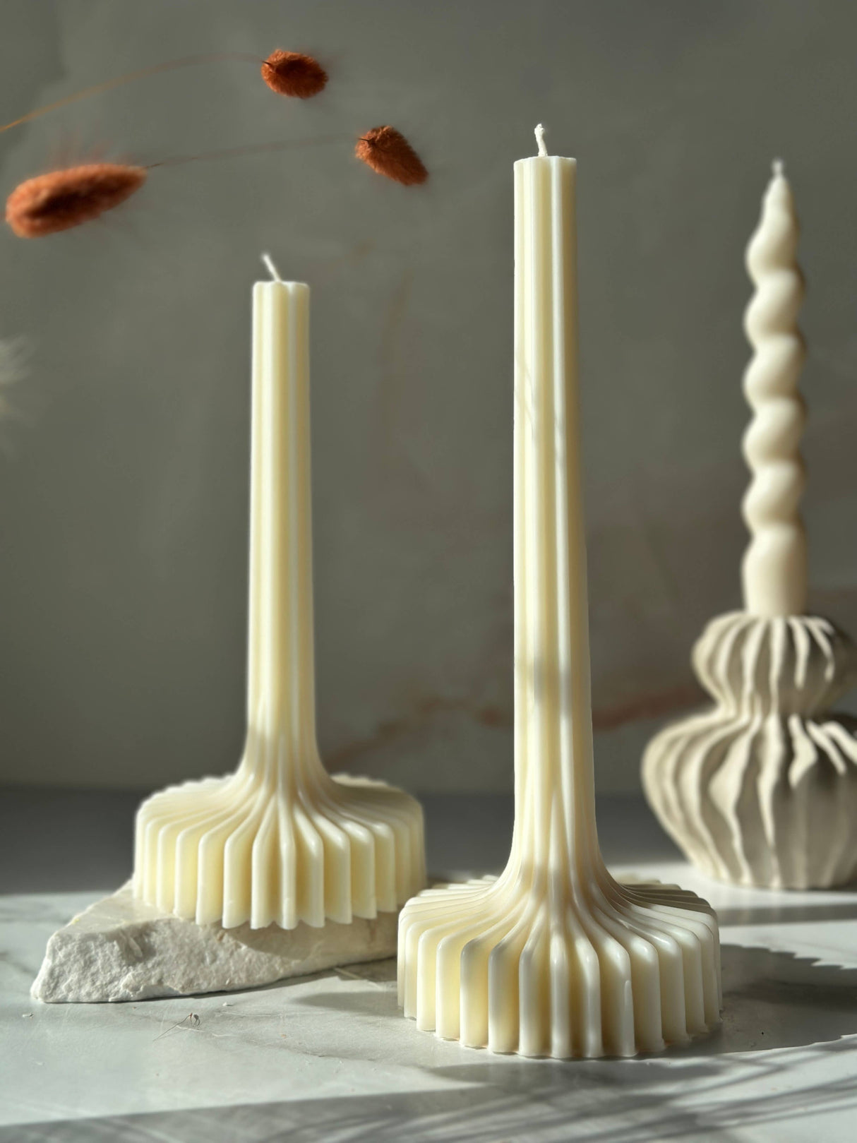 Alfa & Romeo | Holiday Decor | Soy Candles | Scented Candles: Cream / Romeo / Spiced Honey & Tonka🍁