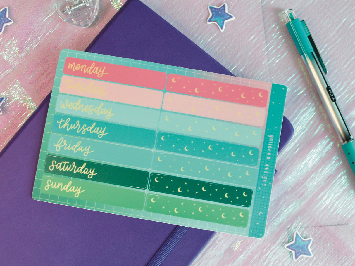 Planner Stickers, Daily Planner Sticker, Washi Tape Stickers