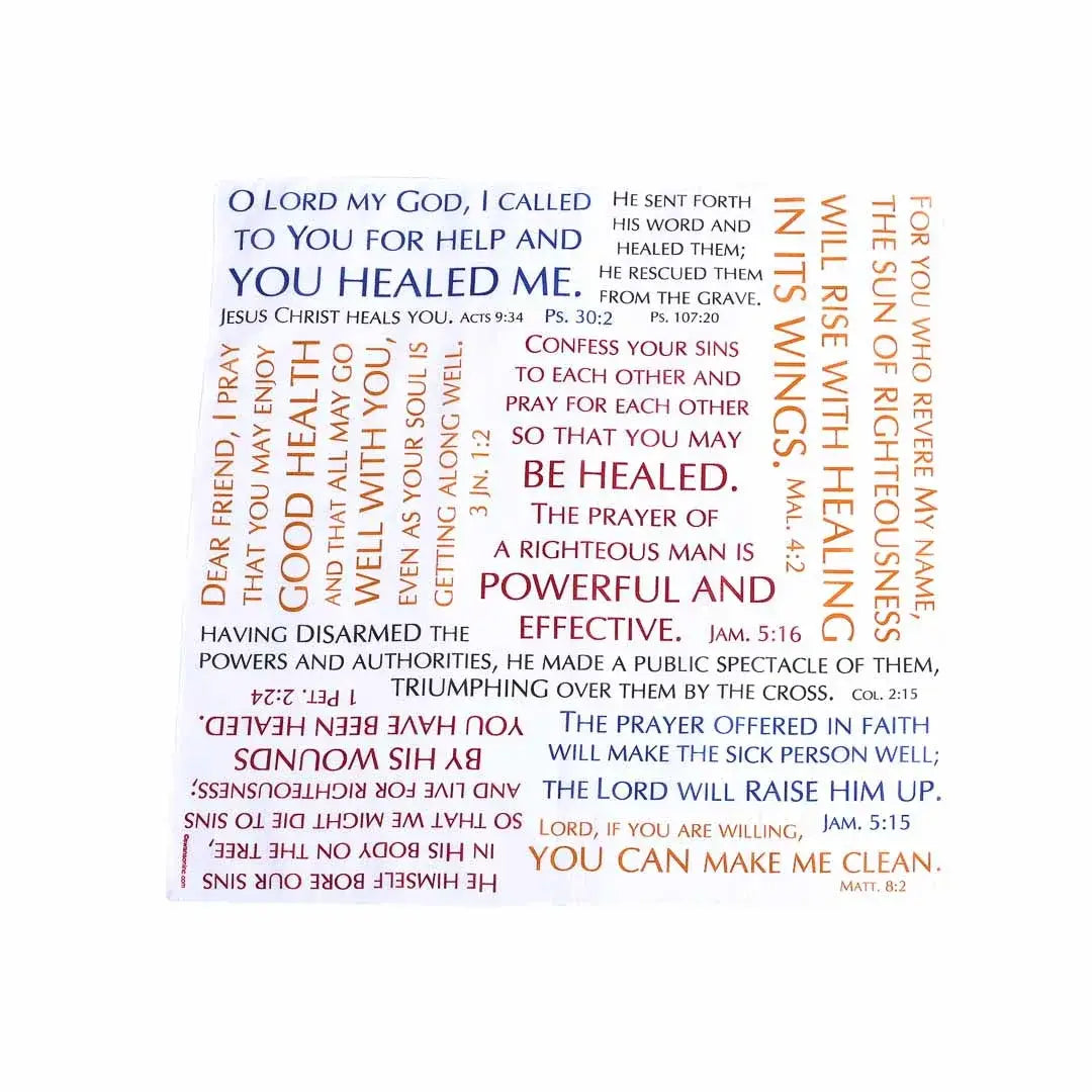 Prayer Cloth Healing Verses Pk6