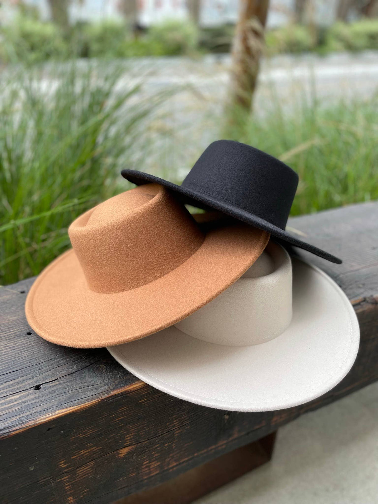 All Colors Restock! Vegan Felt wide Brim Bolero hat
