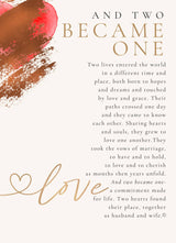 And Two Became One: Stained Glass Wedding Heart 7730