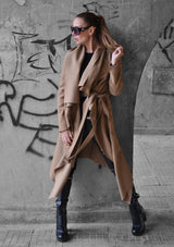 Beige Winter Cashmere Women Coat Victoria