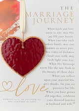 The Marriage Journey: Stained Glass Wedding Heart 7736