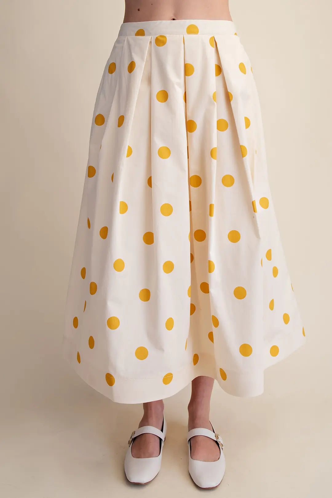 GS9884 - Pleated Midi Skirt & Bubble Top