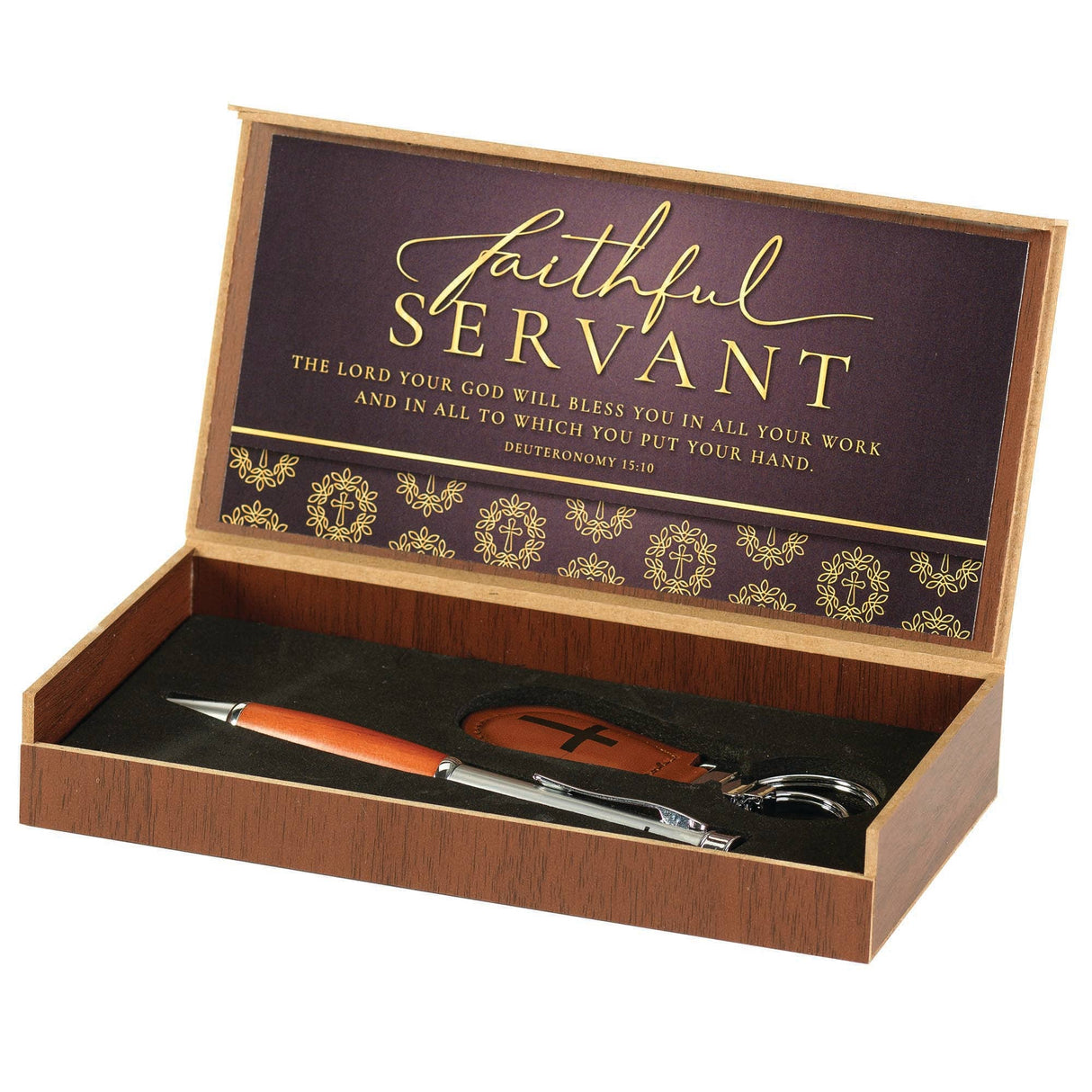 PEN/KEY SET FAITHFUL SERVANT DEUT. 15:10