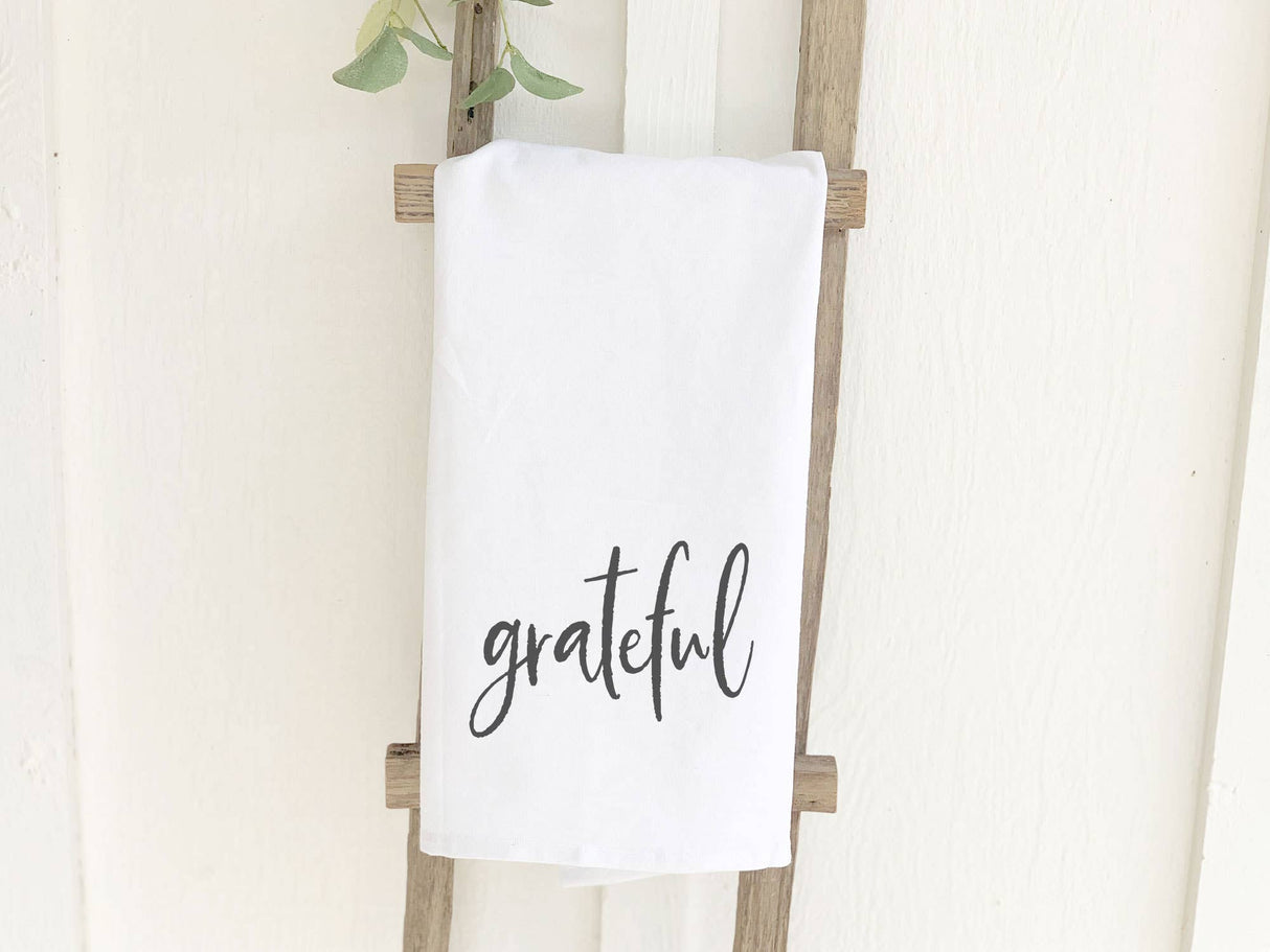 Grateful - Inspirational Tea Towel