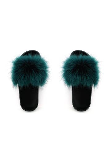 Faux Fur Slides