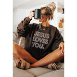 JESUS LOVES YOU VINTAGE  GRAPHIC SWEATSHIRTS