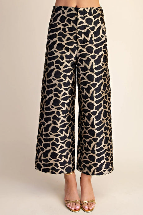 P8590 High Waist Crop Pants