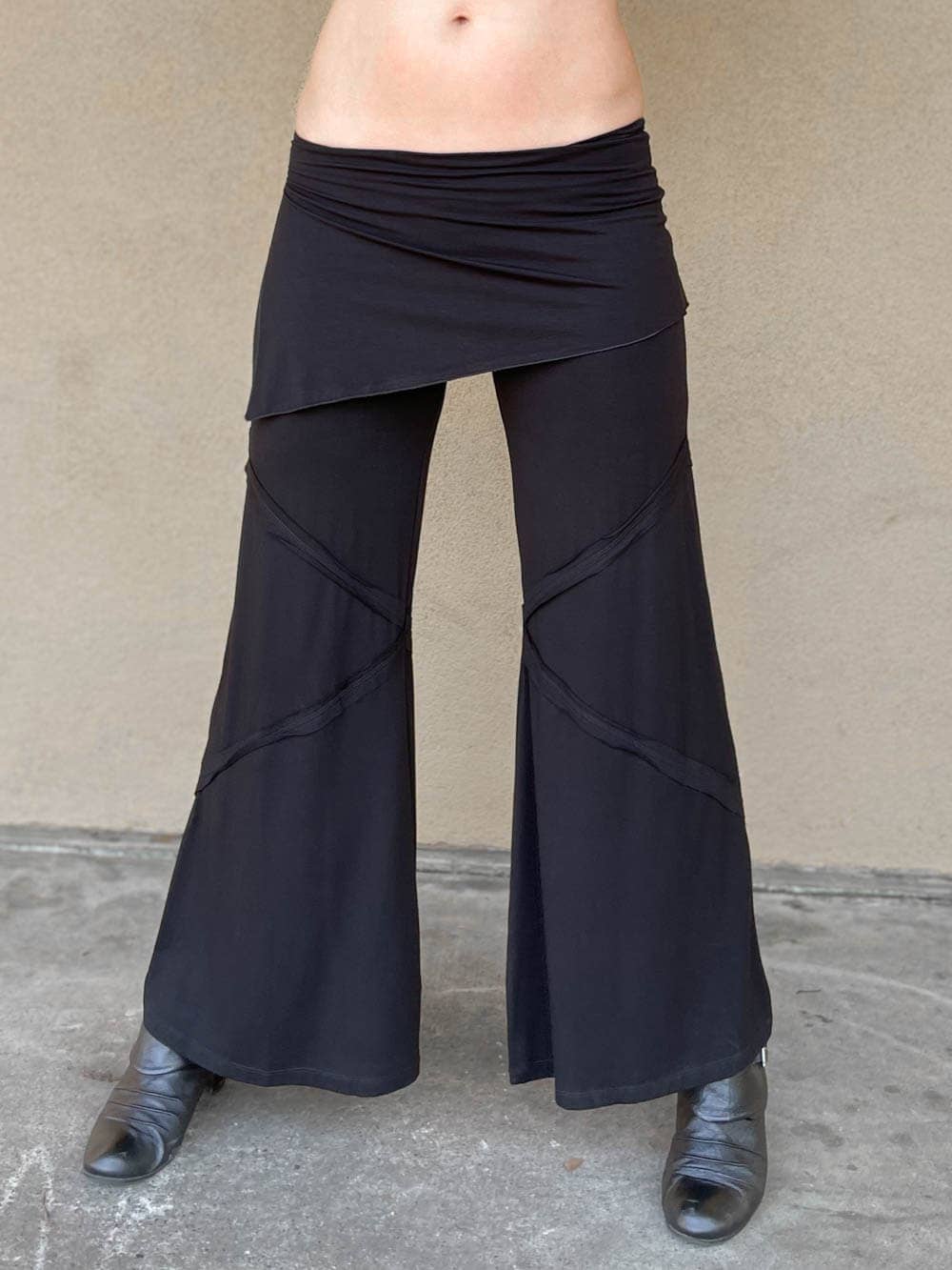 Wide Leg Panel Pants