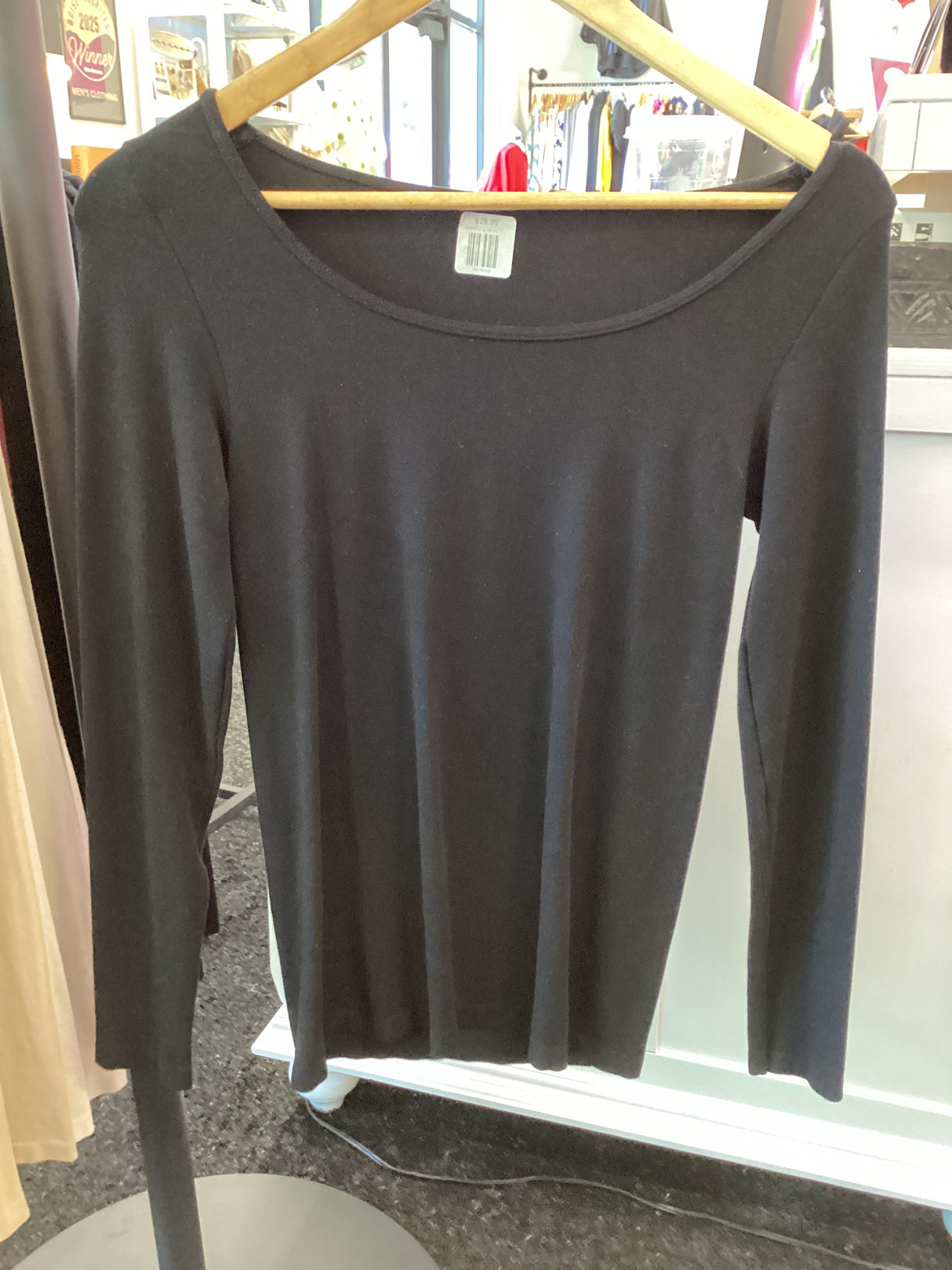 S2071 Long Sleeve Top-Black